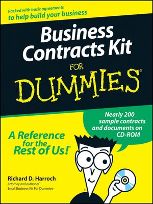 cover image of Business Contracts Kit For Dummies